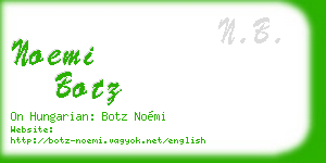 noemi botz business card